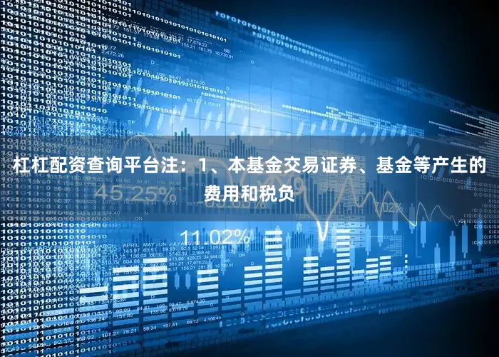 杠杠配资查询平台注:1、本基金交易证券、基金等产生的费用和税负